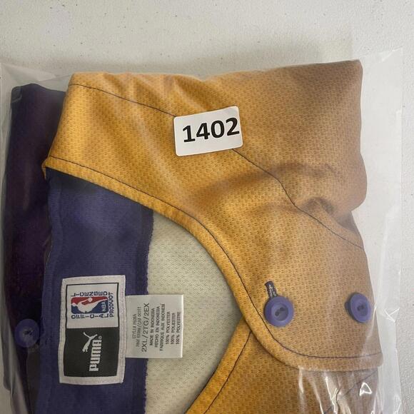 Vintage 90s LA Lakers NBA Puma Jersey Men Size 2XL XXL Rare - Picture 8 of 8